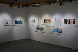 原画展の展示の様子の写真