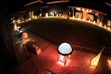 行灯アート展の様子