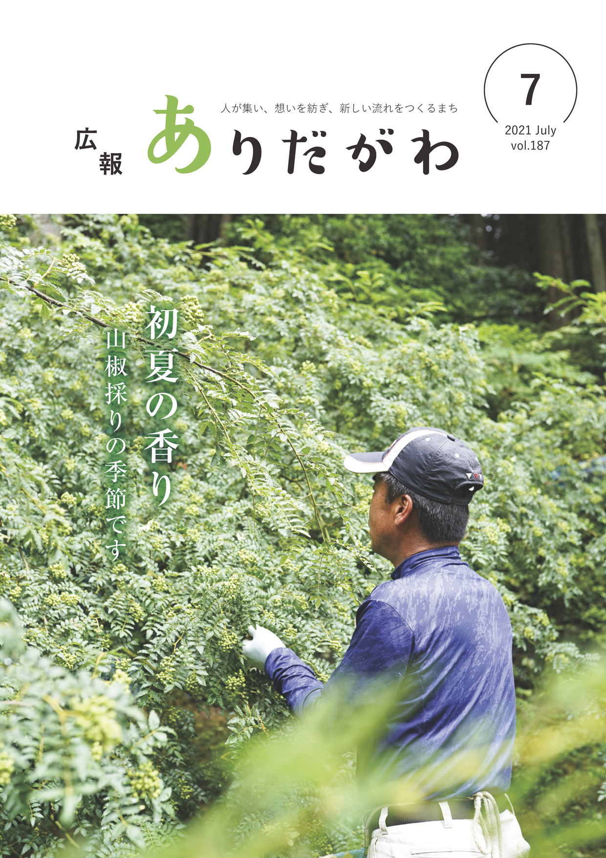 紙面イメージ（広報ありだがわ2021年7月号）