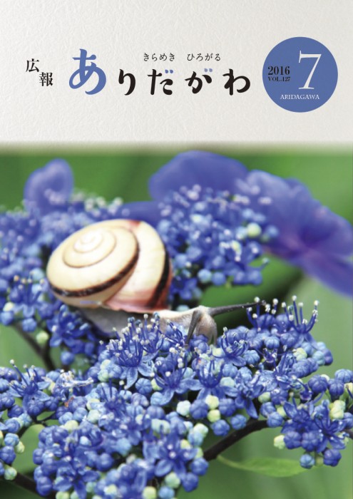 紙面イメージ（広報ありだがわ 2016年7月号）