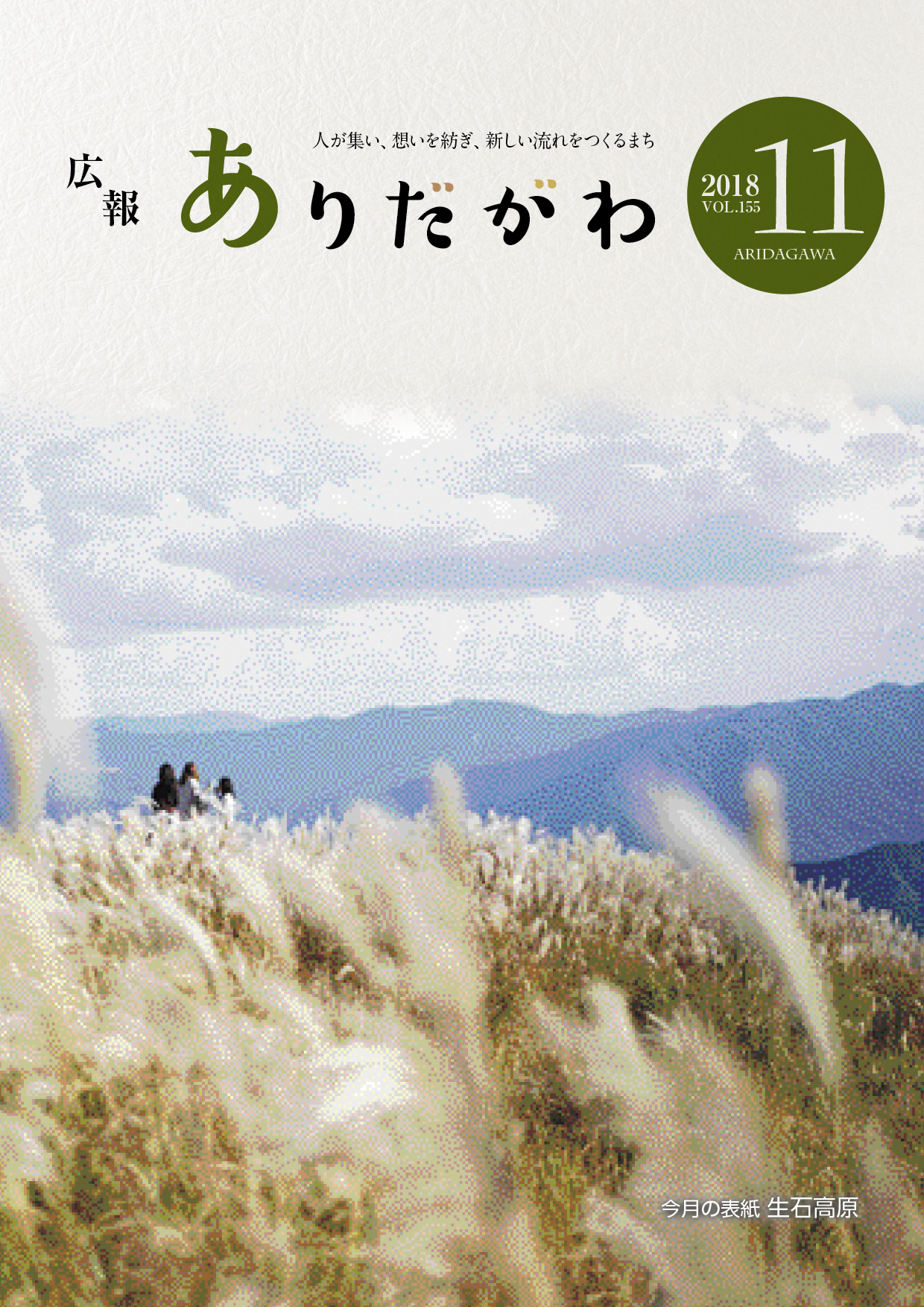 紙面イメージ（広報ありだがわ 2018年11月号）