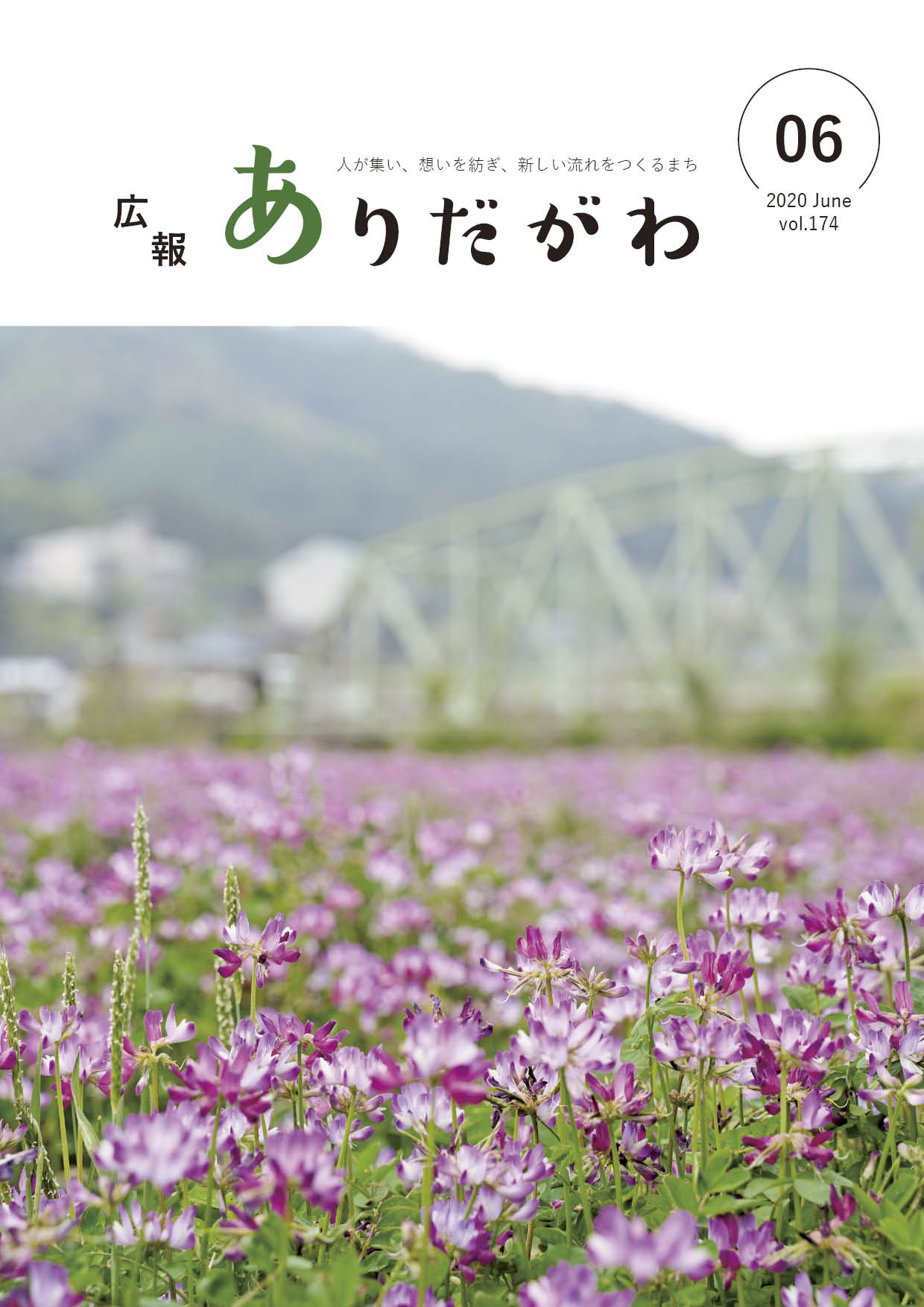 紙面イメージ（広報ありだがわ2020年6月号）