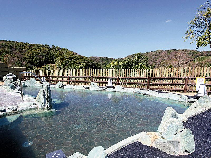 明恵峡温泉の露天風呂の写真