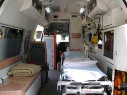 救急車内の写真
