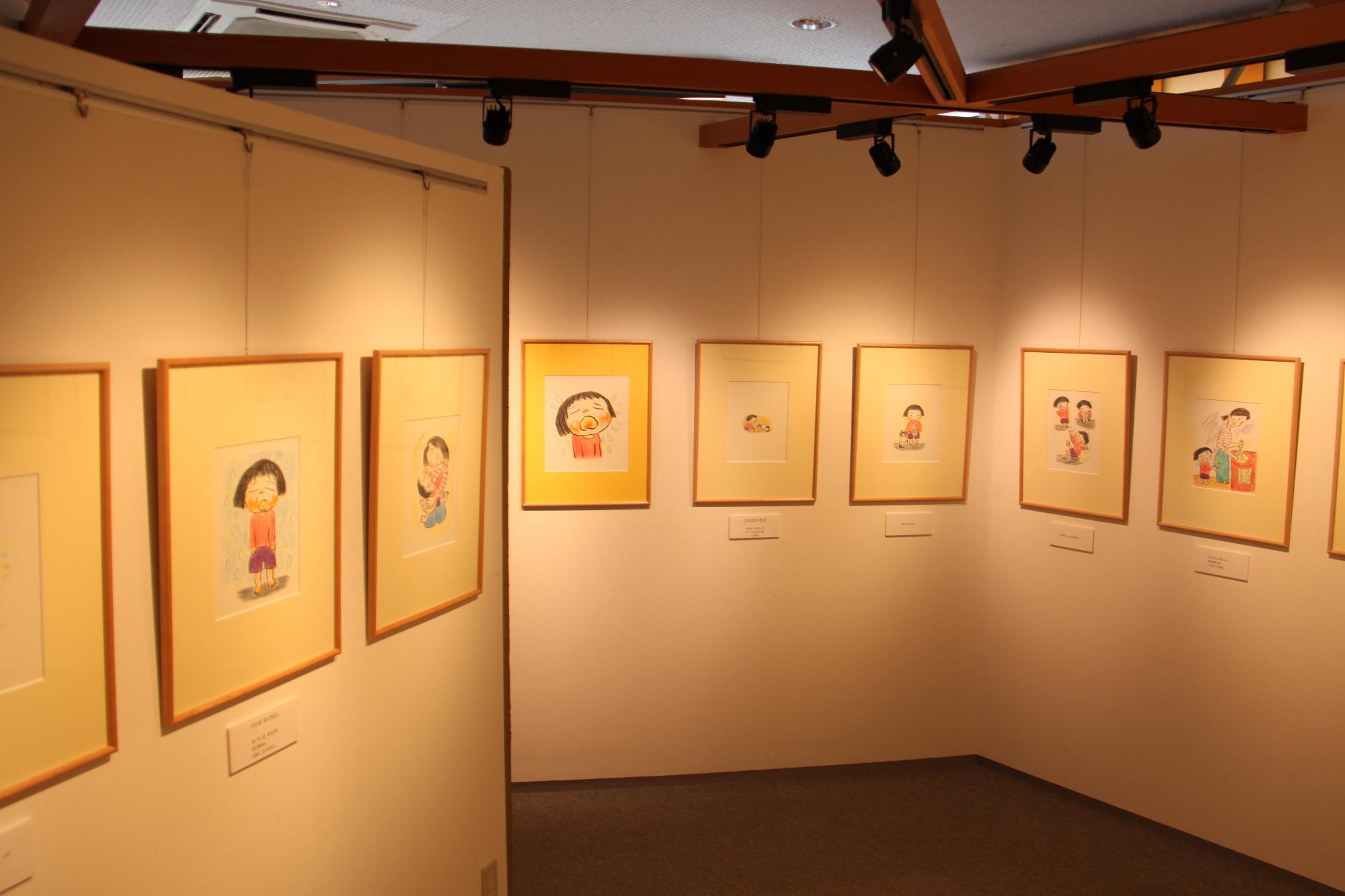 ひとはなくもの原画展会場の様子