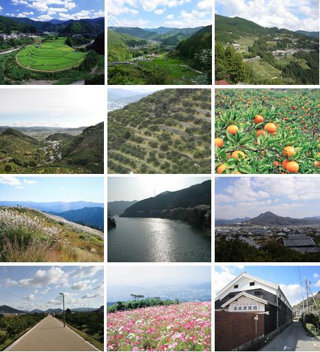 有田川町の景観を構成する風景の例